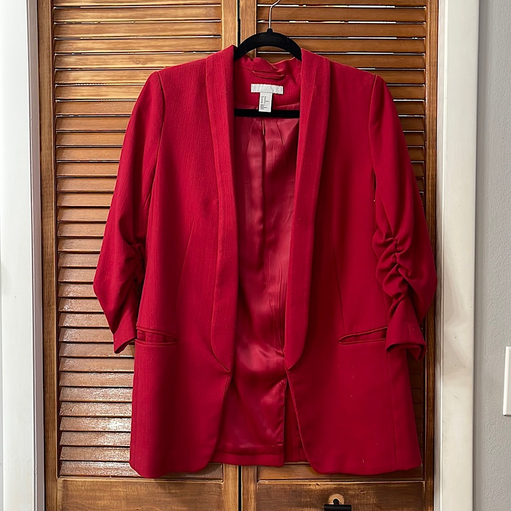 Red Blazer, fitted, size 10